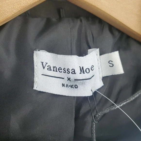 Vanessa Moe x NA:KD Moto Jacket Vegan Leather NWT - Picture 6 of 12
